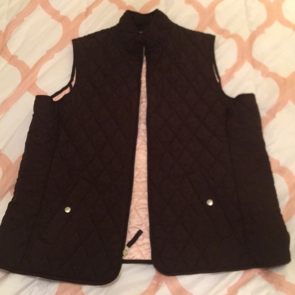 Chocolate brown, Light weight vest.